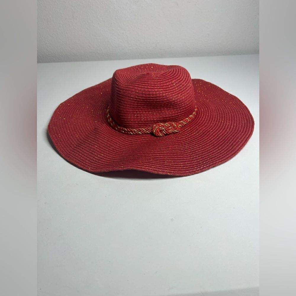 Cruise Club Red Gold Women’s Bohemian Hat